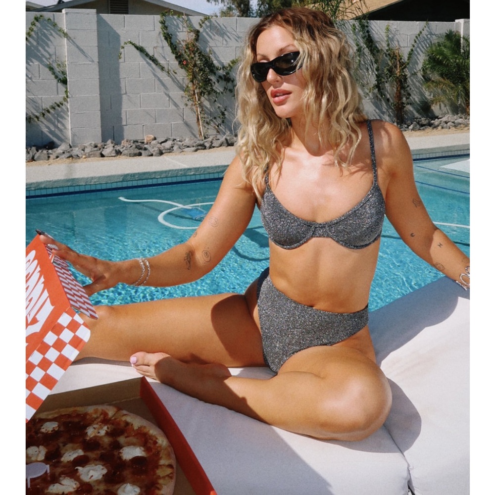 Dippin' Daisy's Glittery black Bikini